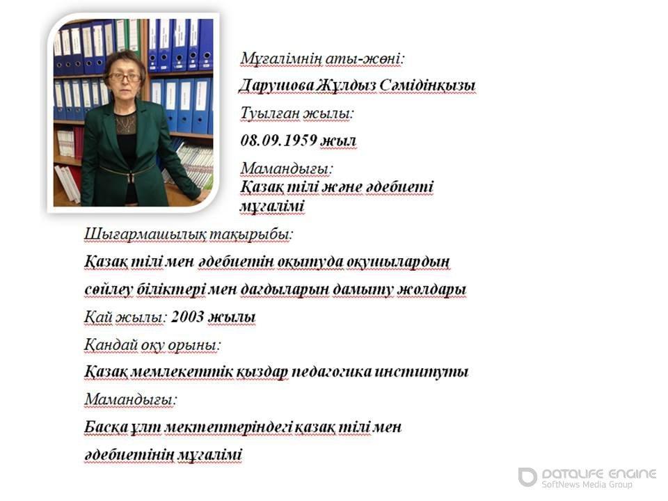Учителя казахского языка и литературы