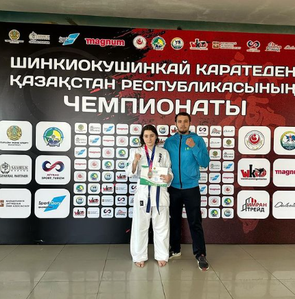 Каратэден Азиева Эсмира ҰБТ Қазақстан Республикасының чемпионатында 3 орынға ие