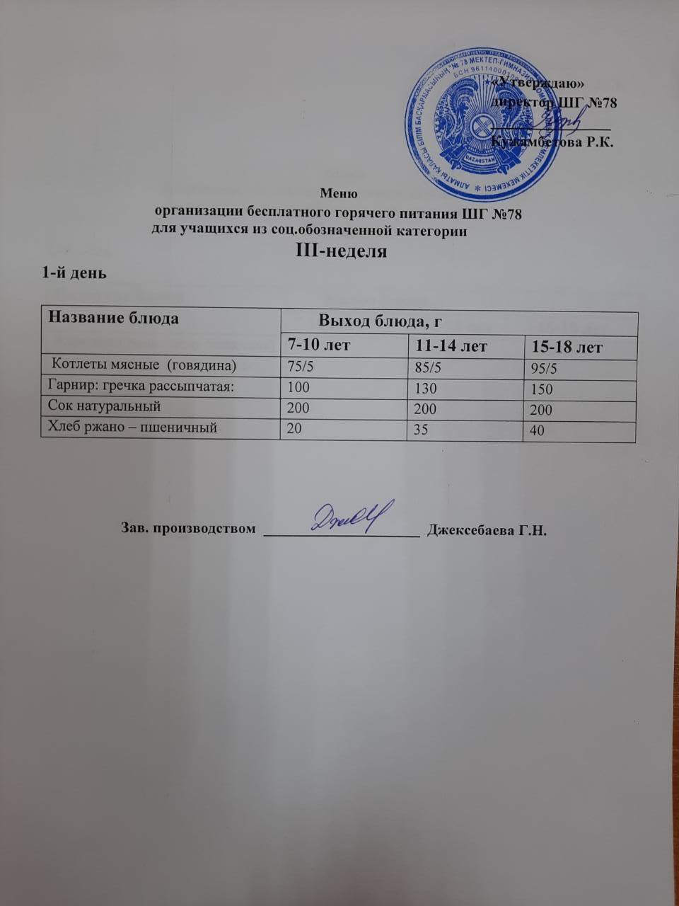 Ас мәзірі 10.10.2022