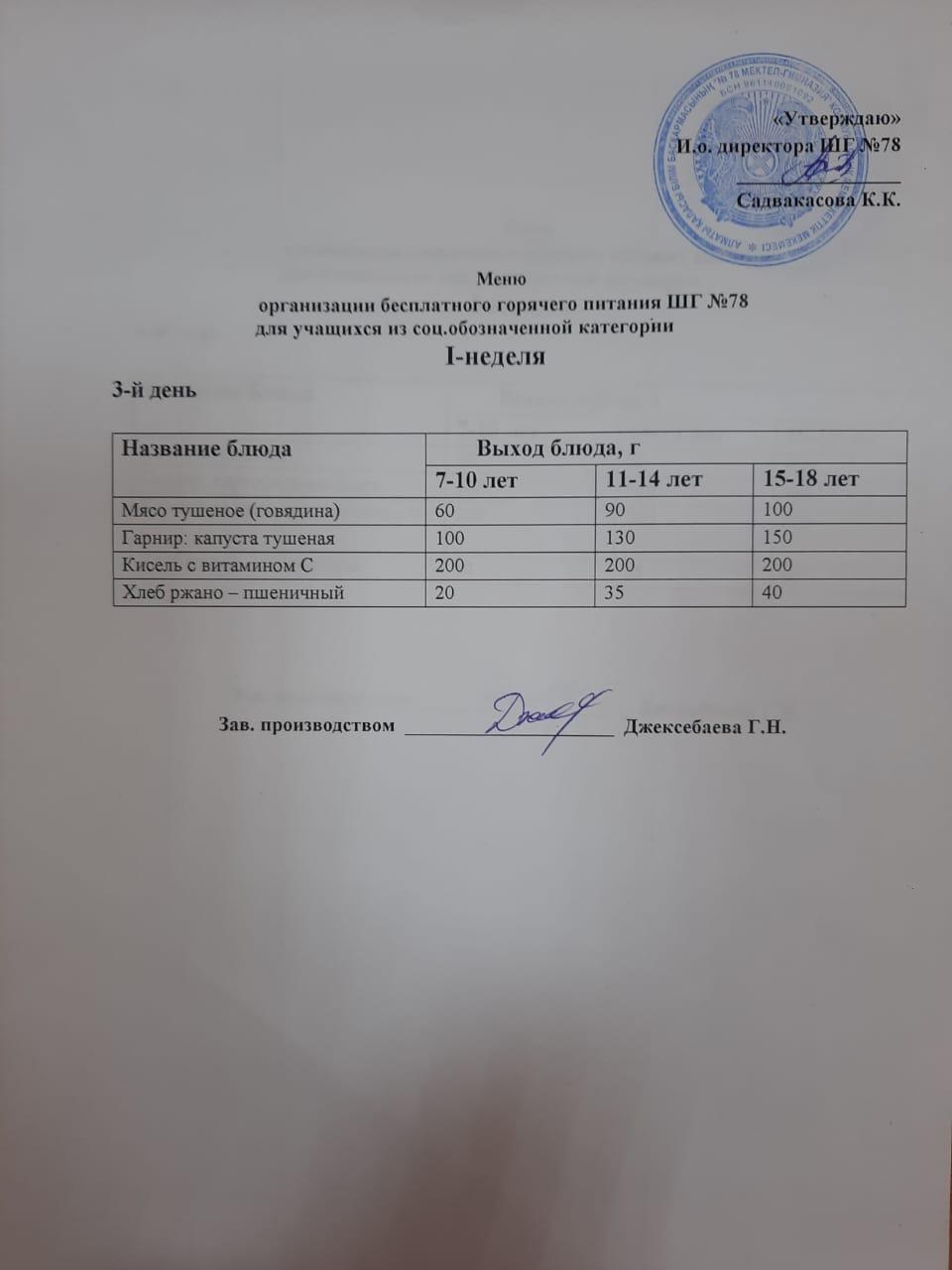 Ас мәзірі 09.11.2022