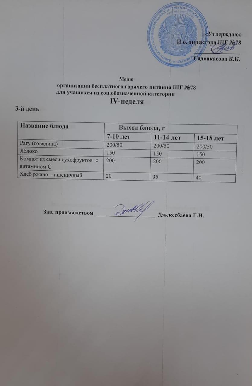 Ас мәзірі  30.11.2022 ж