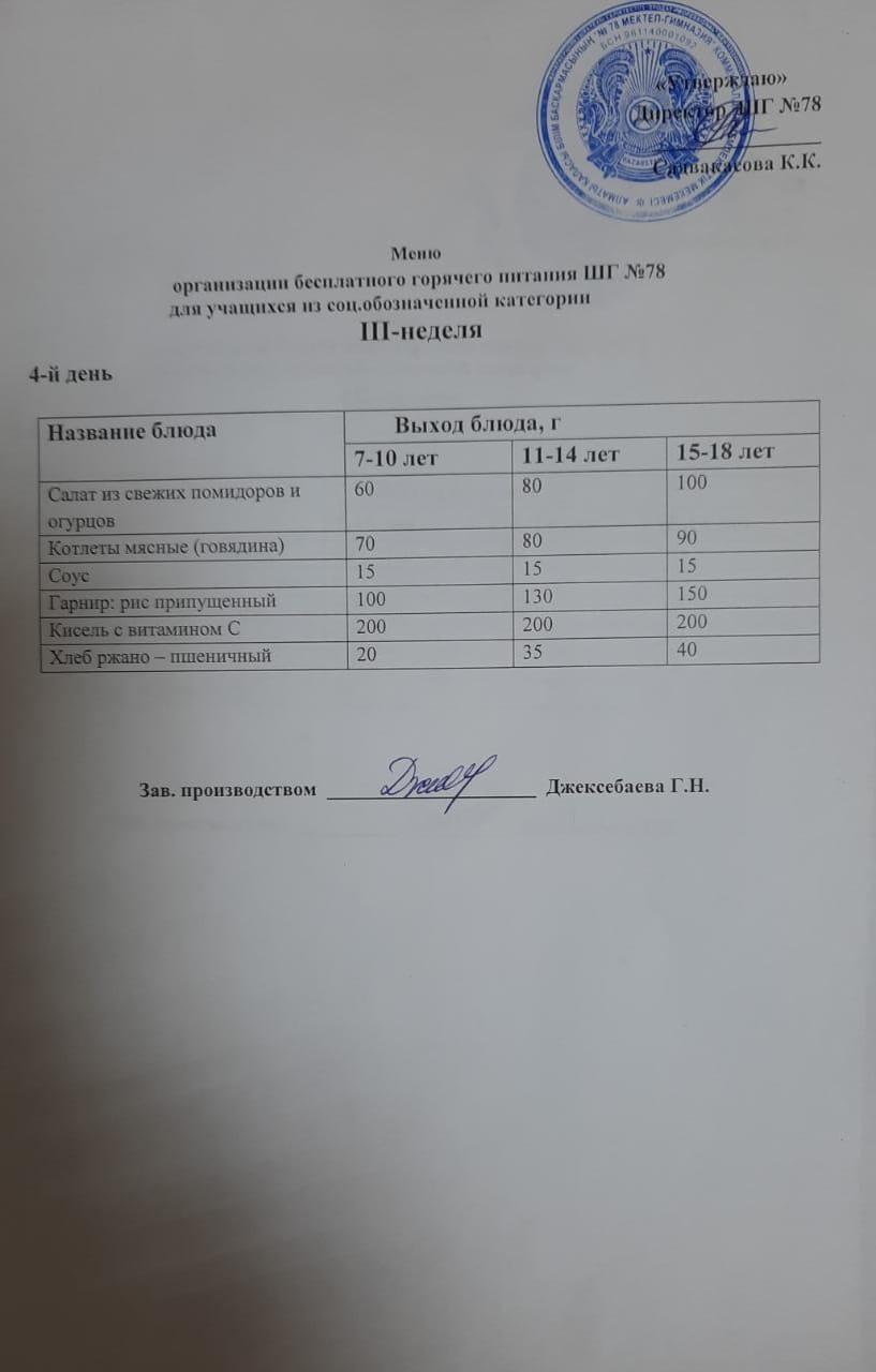 Ас мәзірі 23.02,2023 ж