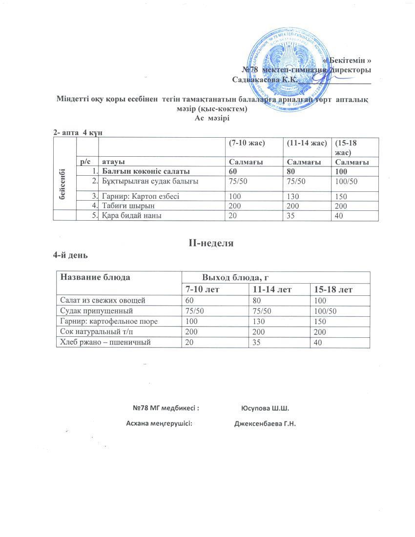 Ас мәзірі 11.05.2023 ж.