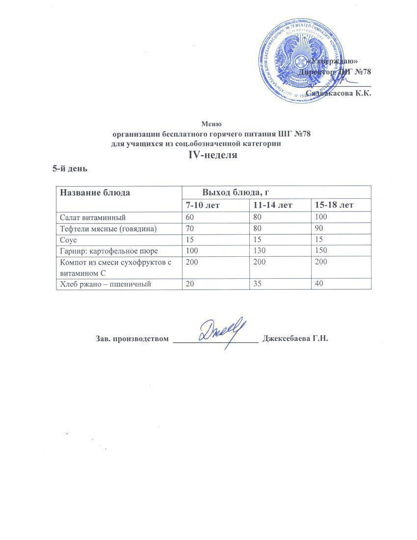 Ас мәзірі 29.09.2023 ж.