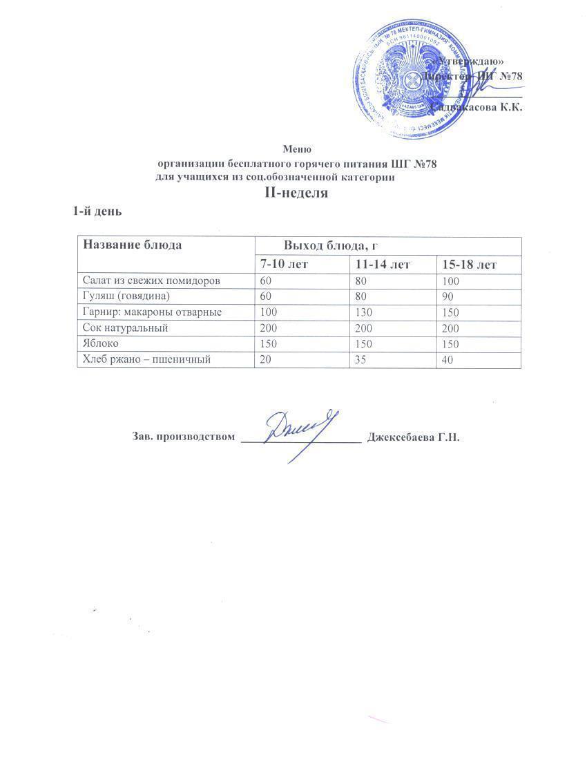 Ас мәзірі 13.11.2023 ж.