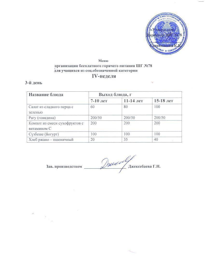Ас мәзірі 29.11.2023 ж.