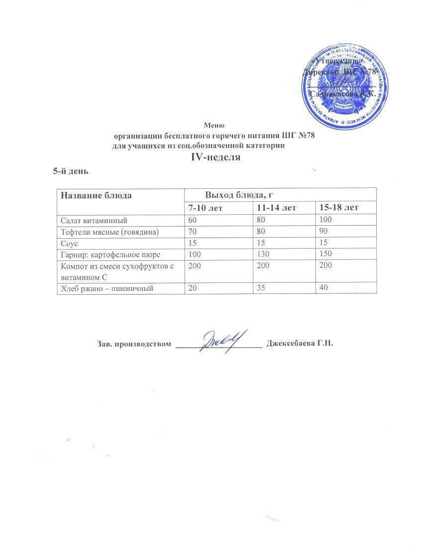 Ас мәзірі 01.12.2023 ж.