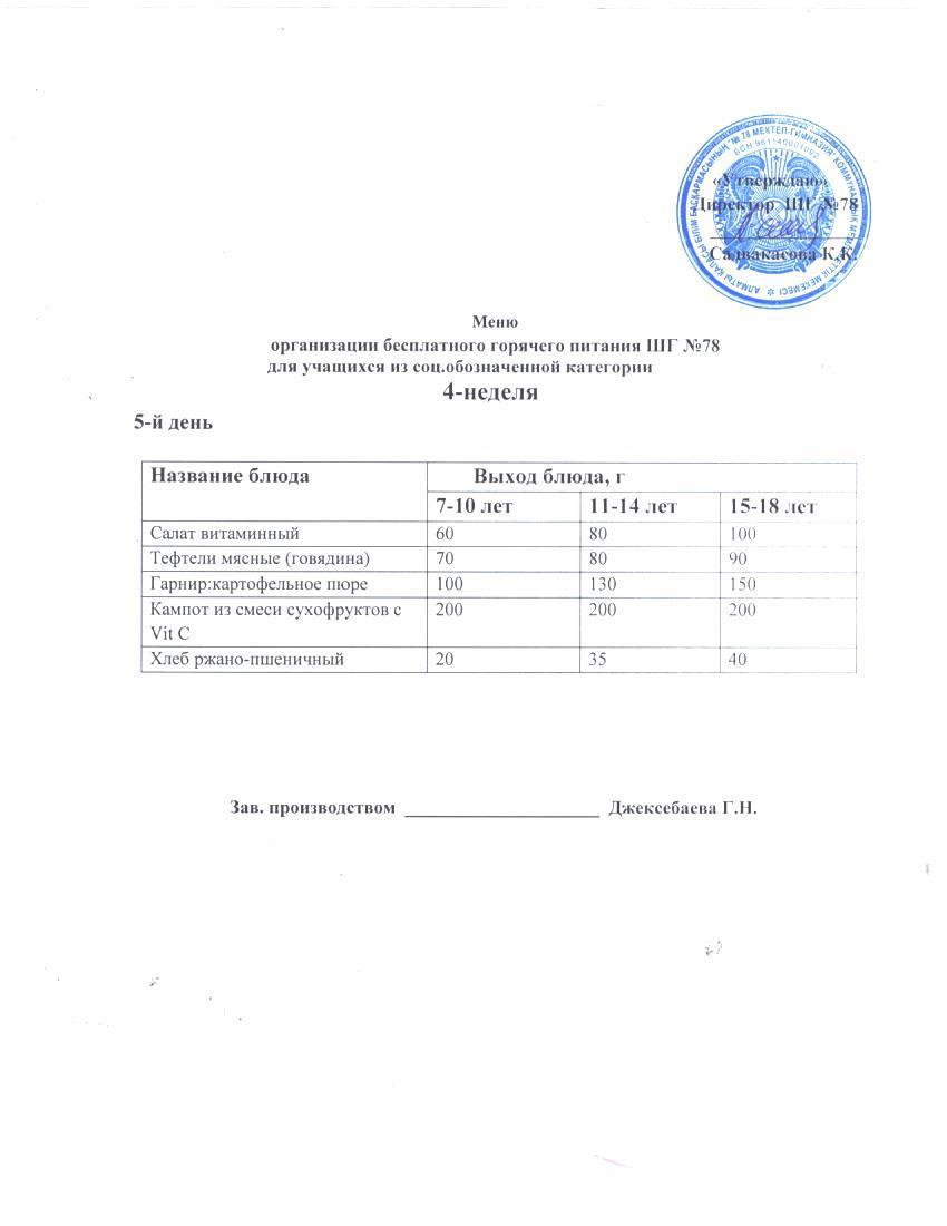 Ас мәзірі 27.09.2024