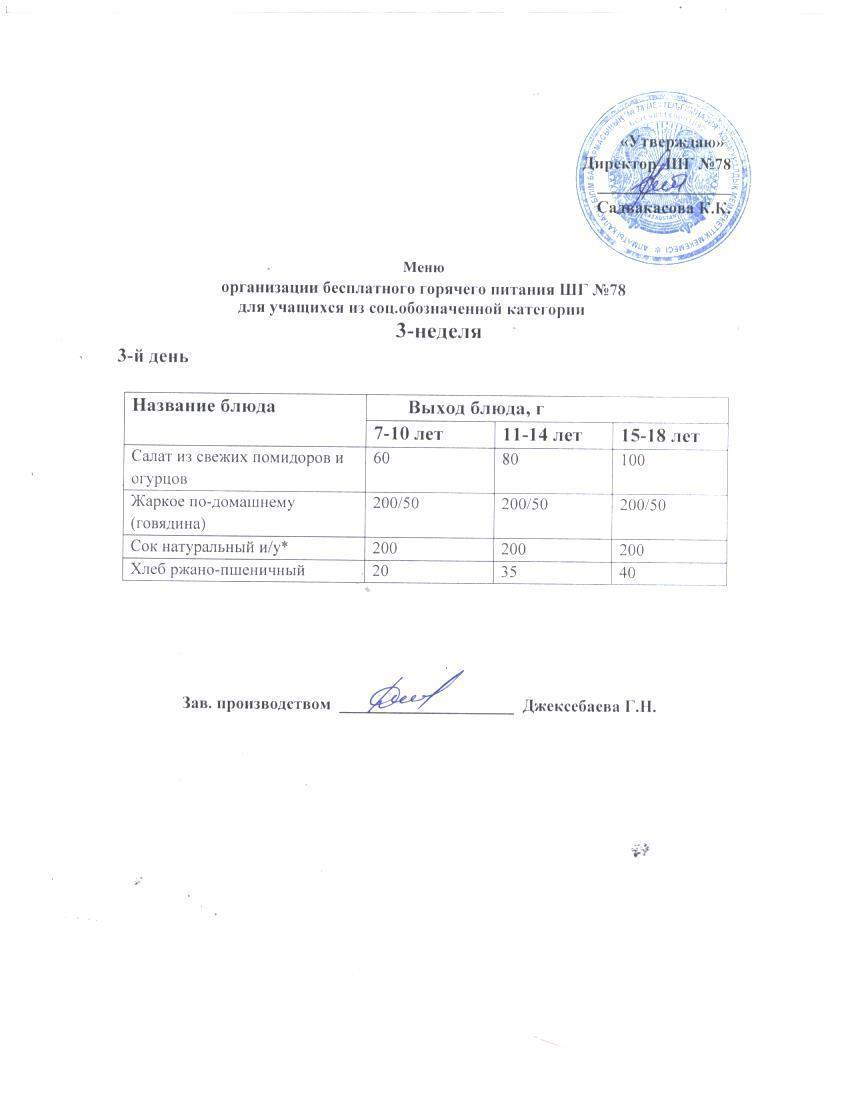 Ас мәзірі 22.01.2025 ж.