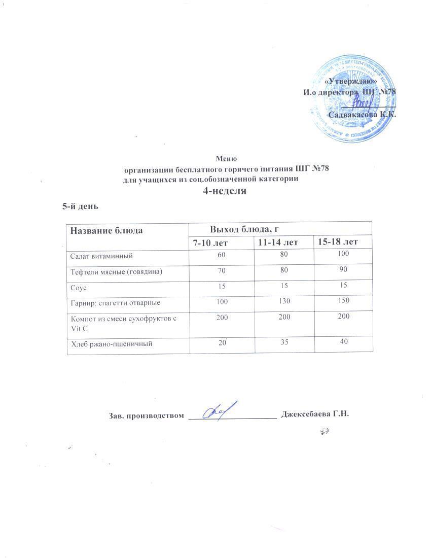 Ас мәзірі 28.02.2025 ж.