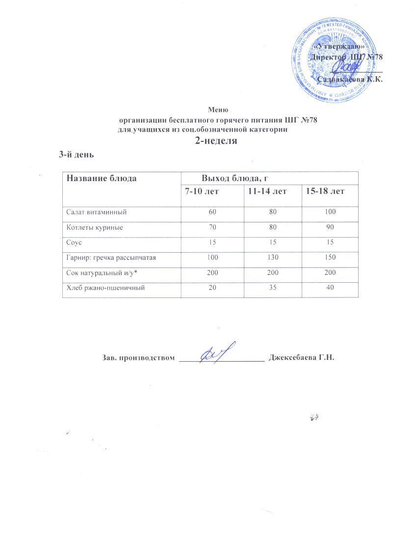 Ас мәзірі 12.03.2025 ж