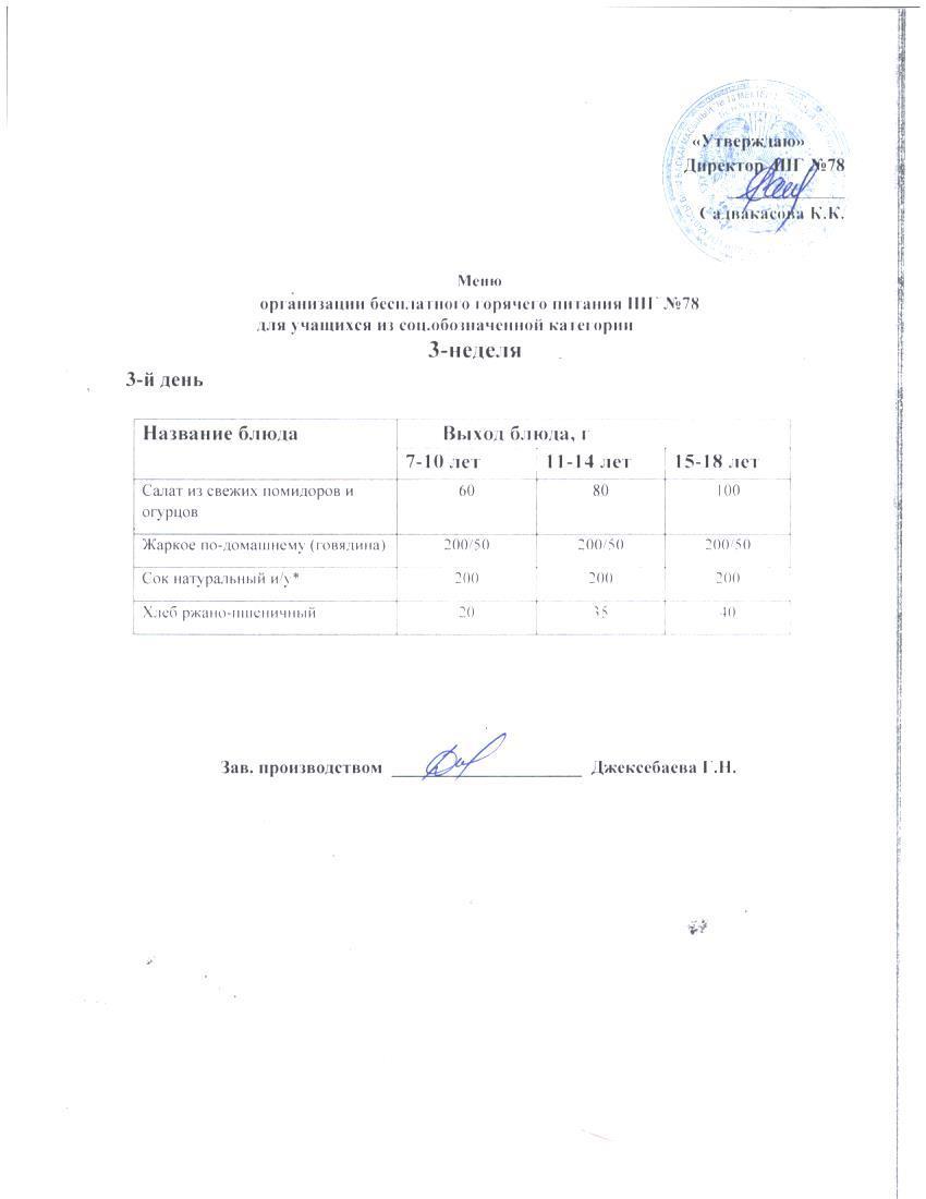 Ас мәзірі 14.05.2025 ж