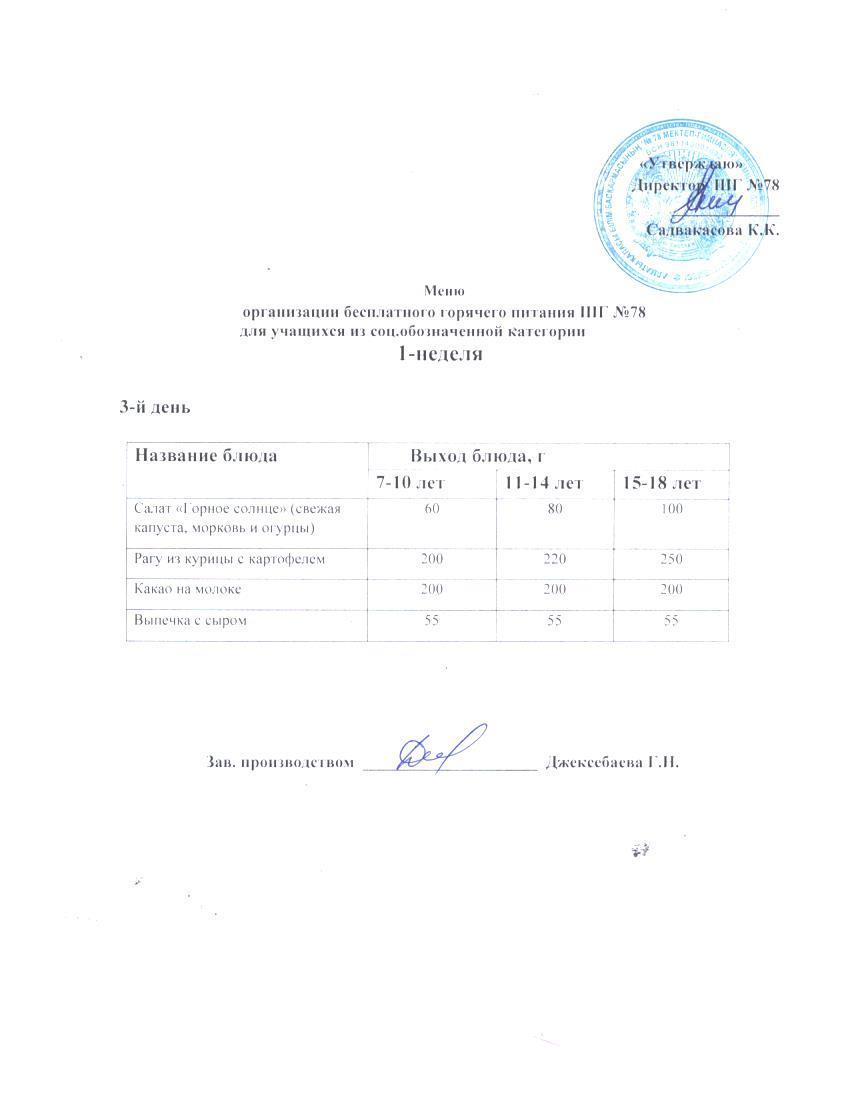 Ас мәзірі 03.09.2025 ж.