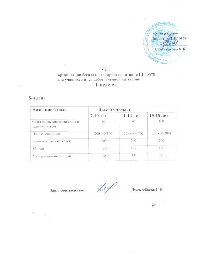 Ас мәзірі 05.09.2025 ж.