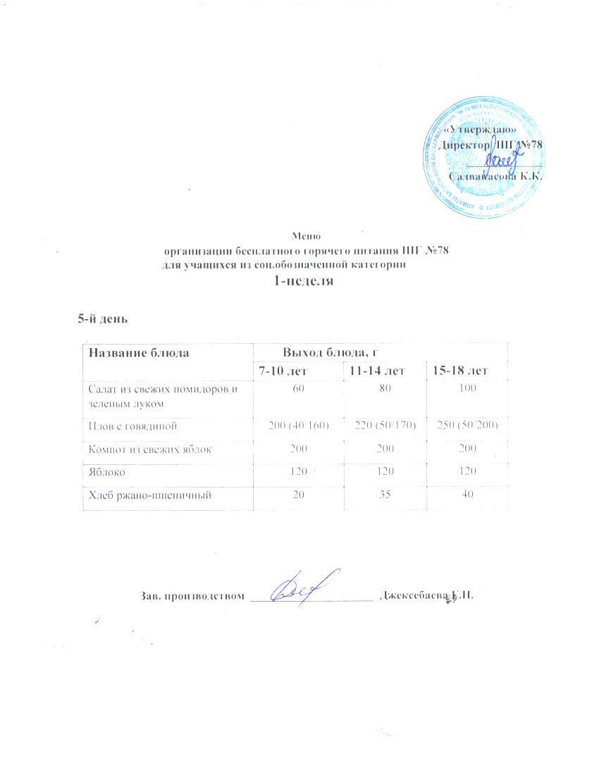 Ас мәзірі 03.10.2025 ж.