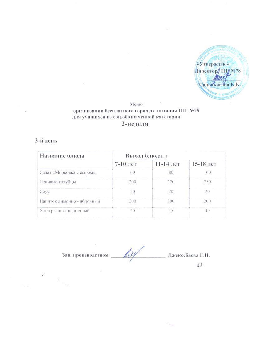 Ас мәзірі 08.10.2025 ж.