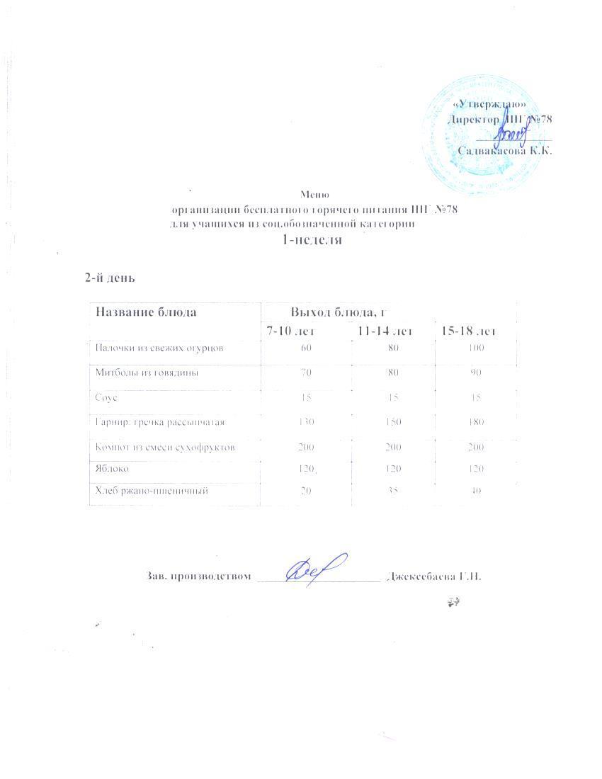 Ас мәзірі 04.11.2025 ж.