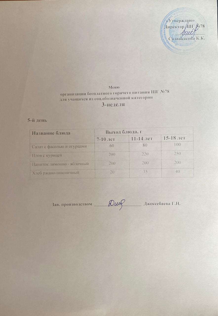 Ас мәзірі 23.01.2026 жыл.