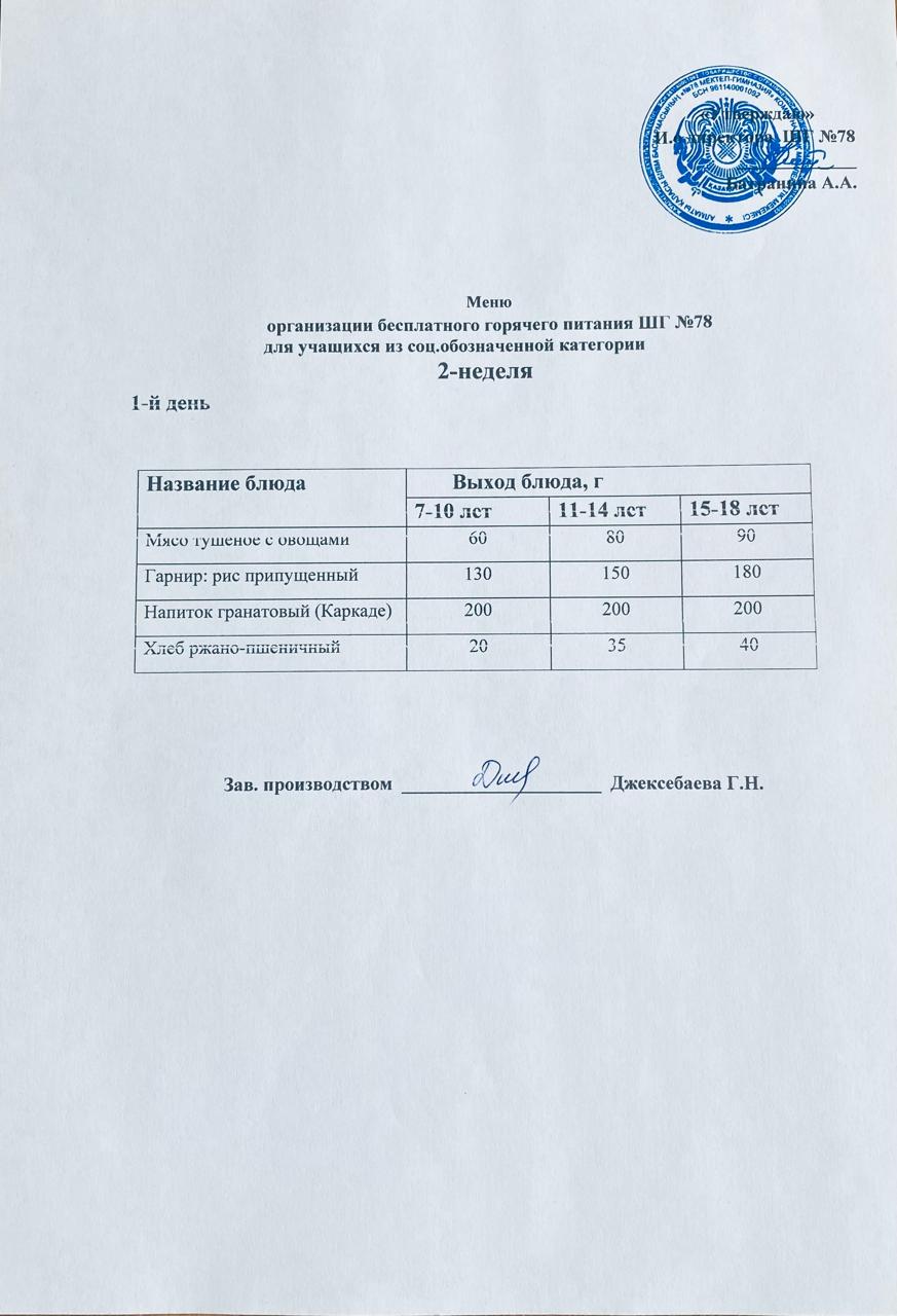 Ас мәзірі 09.02.2026 жыл.