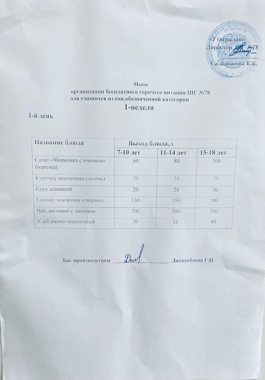 Ас мәзірі 02.03.2026 жыл.