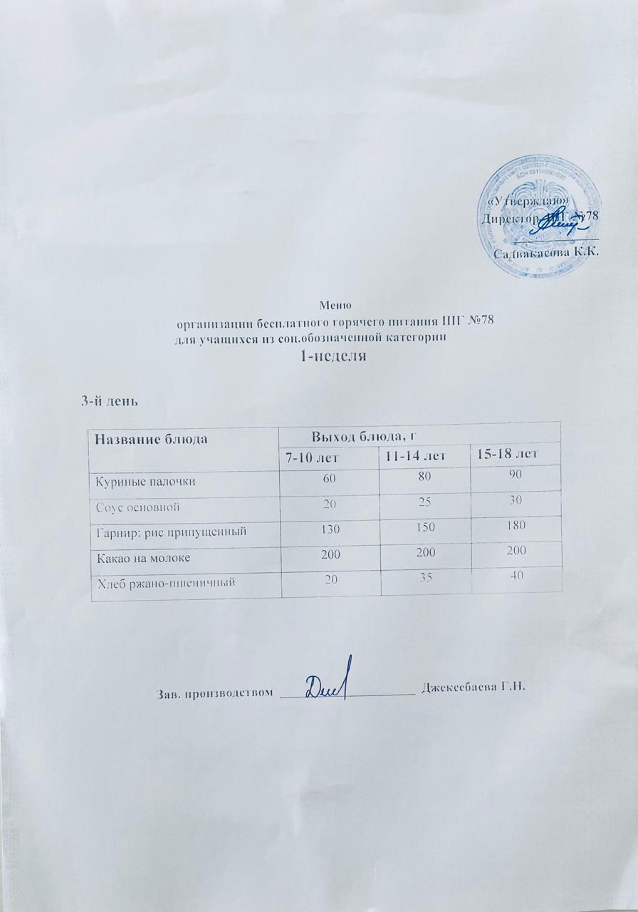 Ас мәзірі 04.03.2026 жыл.