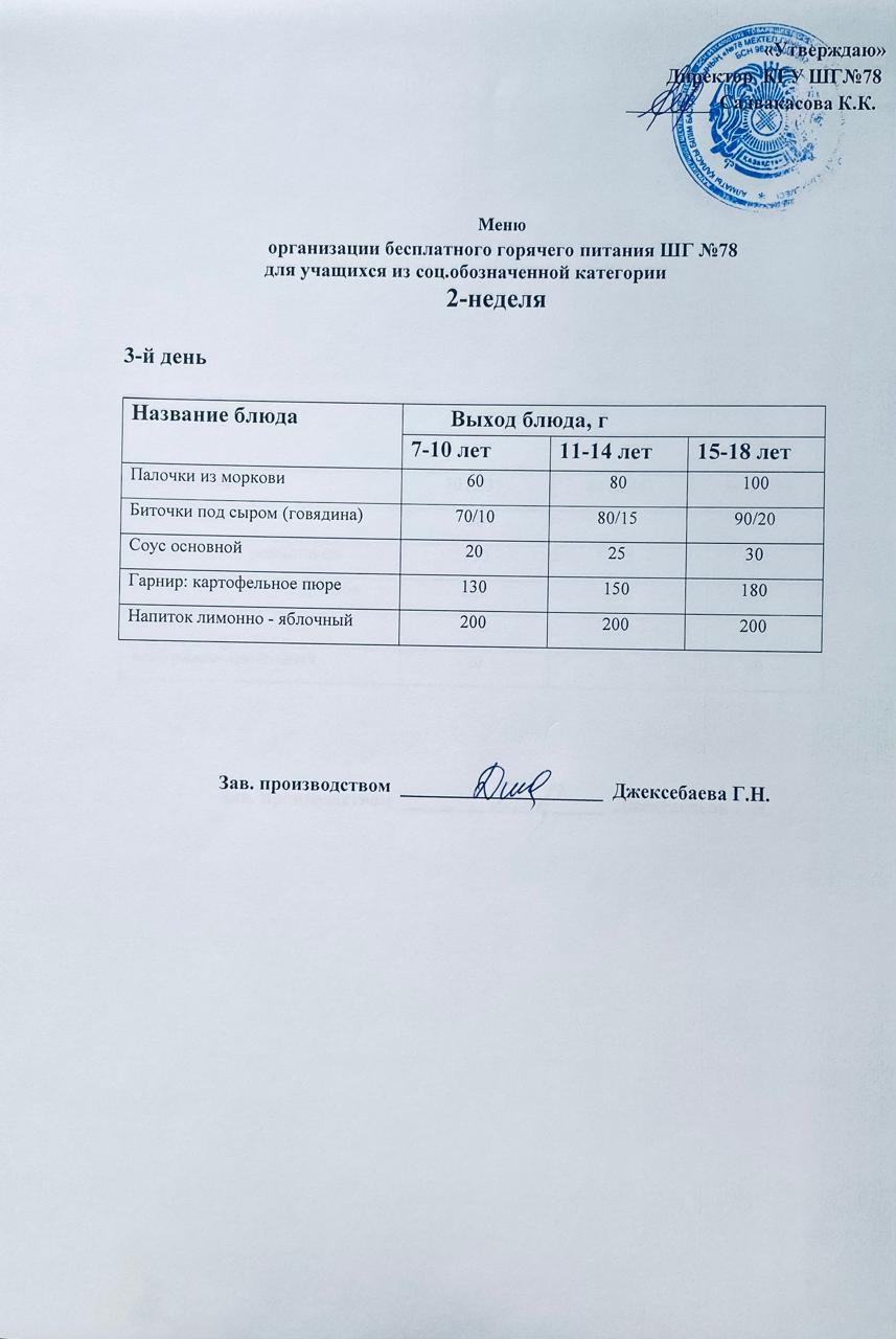 Ас мәзірі 15.04.2026 жыл.