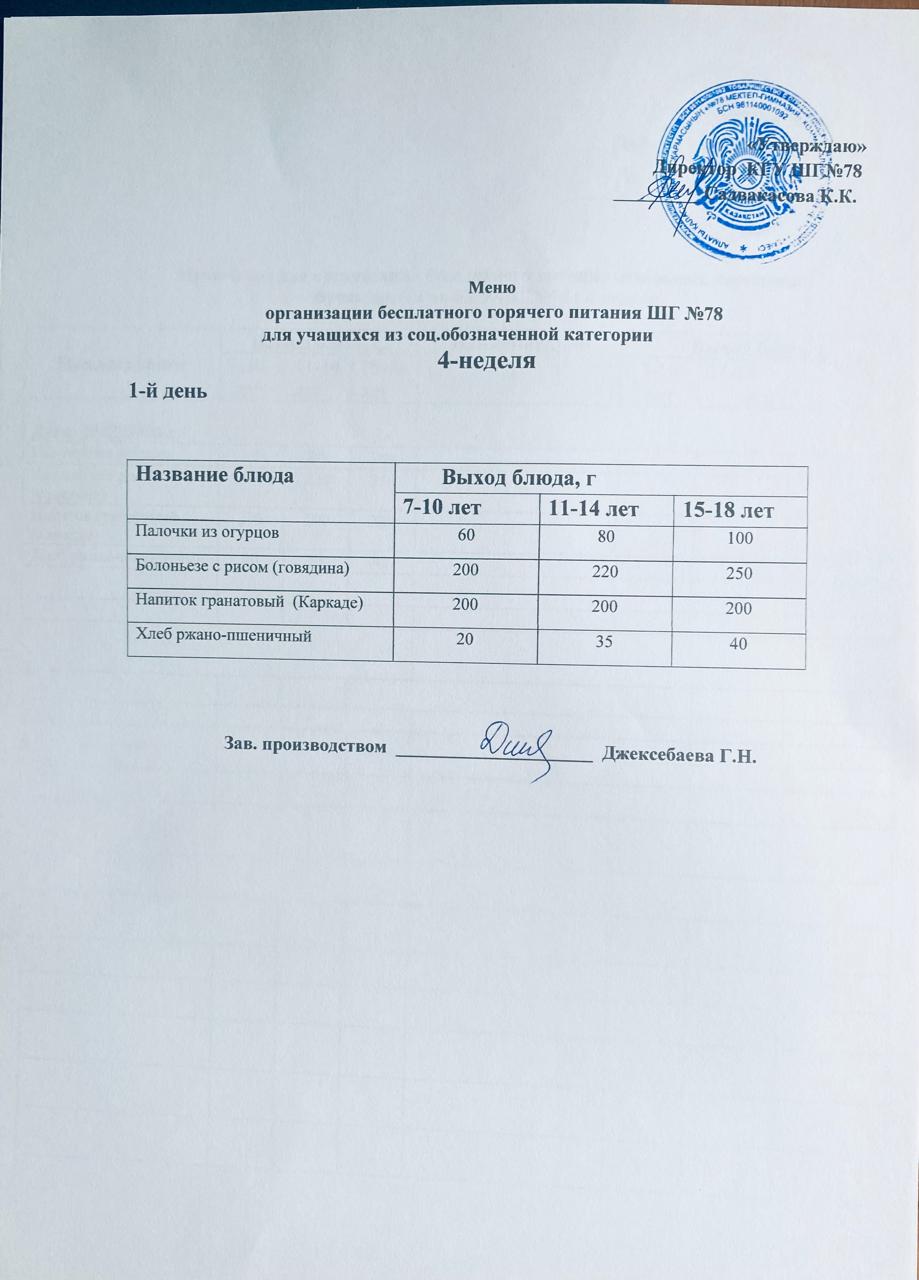 Ас мәзірі 25.05.2026 жыл.